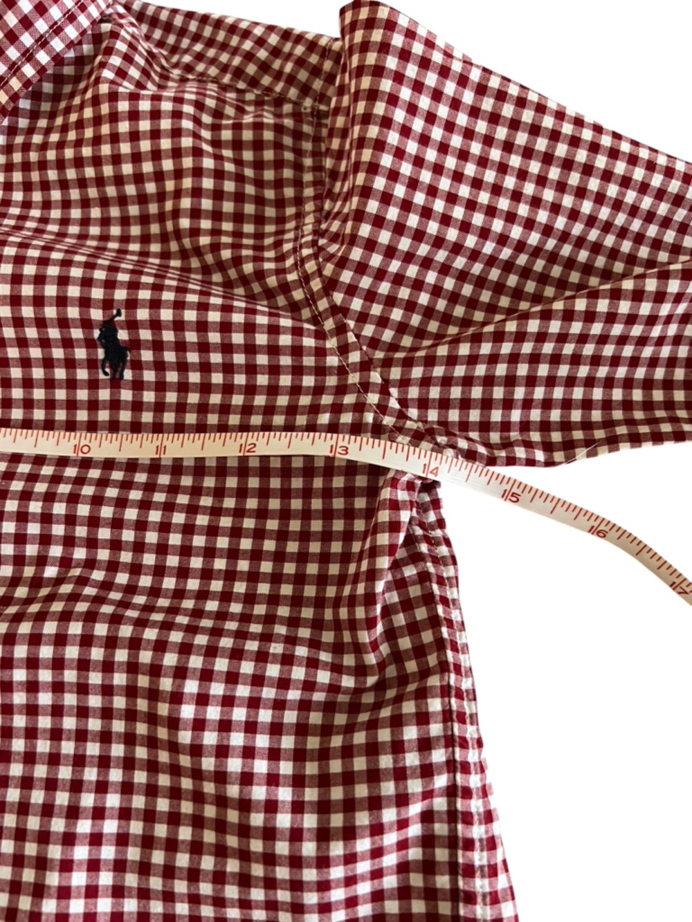 Ralph Lauren Boys Size 5 Red White Gingham Button Down Shirt Classic Preppy - Picture 5 of 6